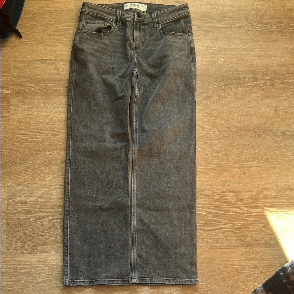 Hollister Black Denim Low-Rise Jeans